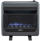 Bluegrass Living Natural Gas Vent Free Blue Flame Gas Space Heater With Blower and Base Feet - 30,000 BTU, T-Stat Control - Model# B30TNB-BB